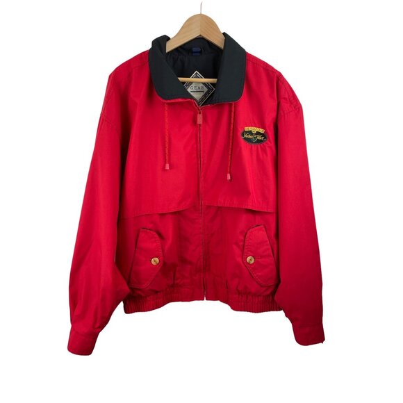 Gear for Sports Mens Size Large Red Full Zip Lined Jacket Yankee Trace GC - Picture 1 of 15